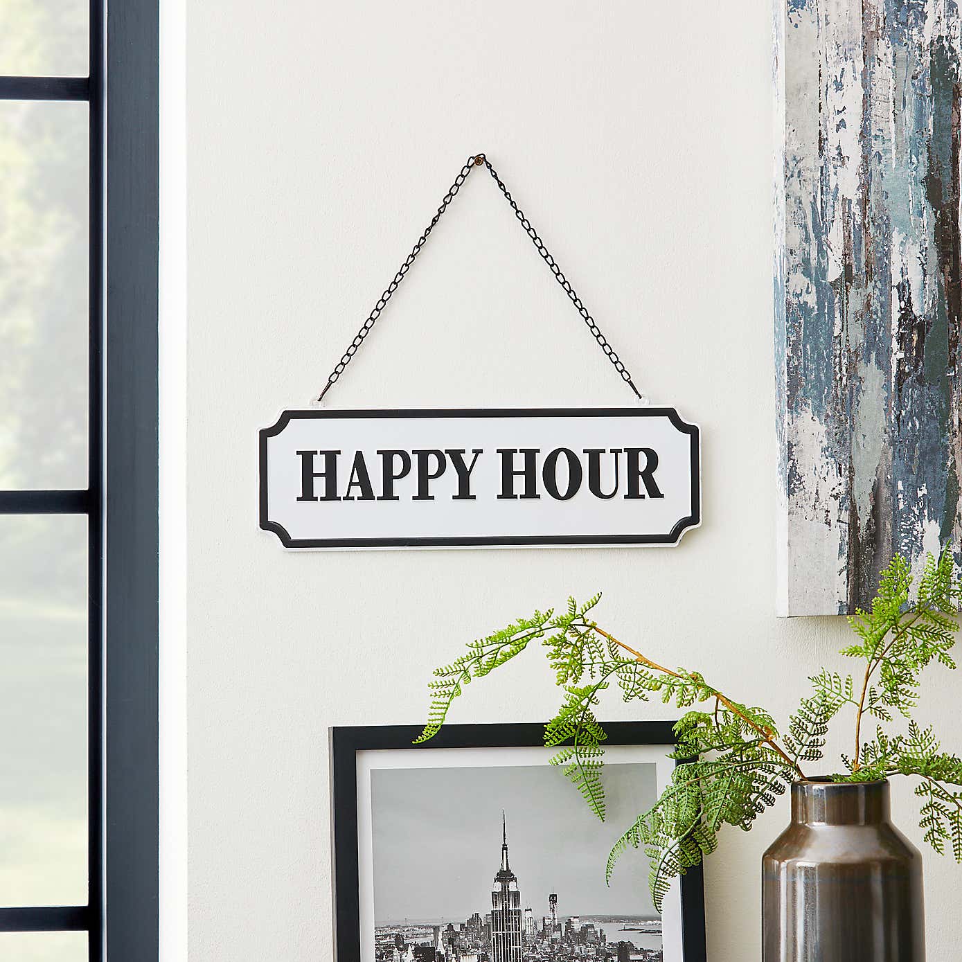 Smart Industrial Hanging Sign