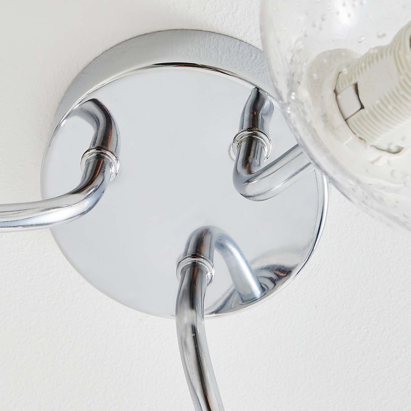 Lenny 3 Light Semi Flush Ceiling Fitting