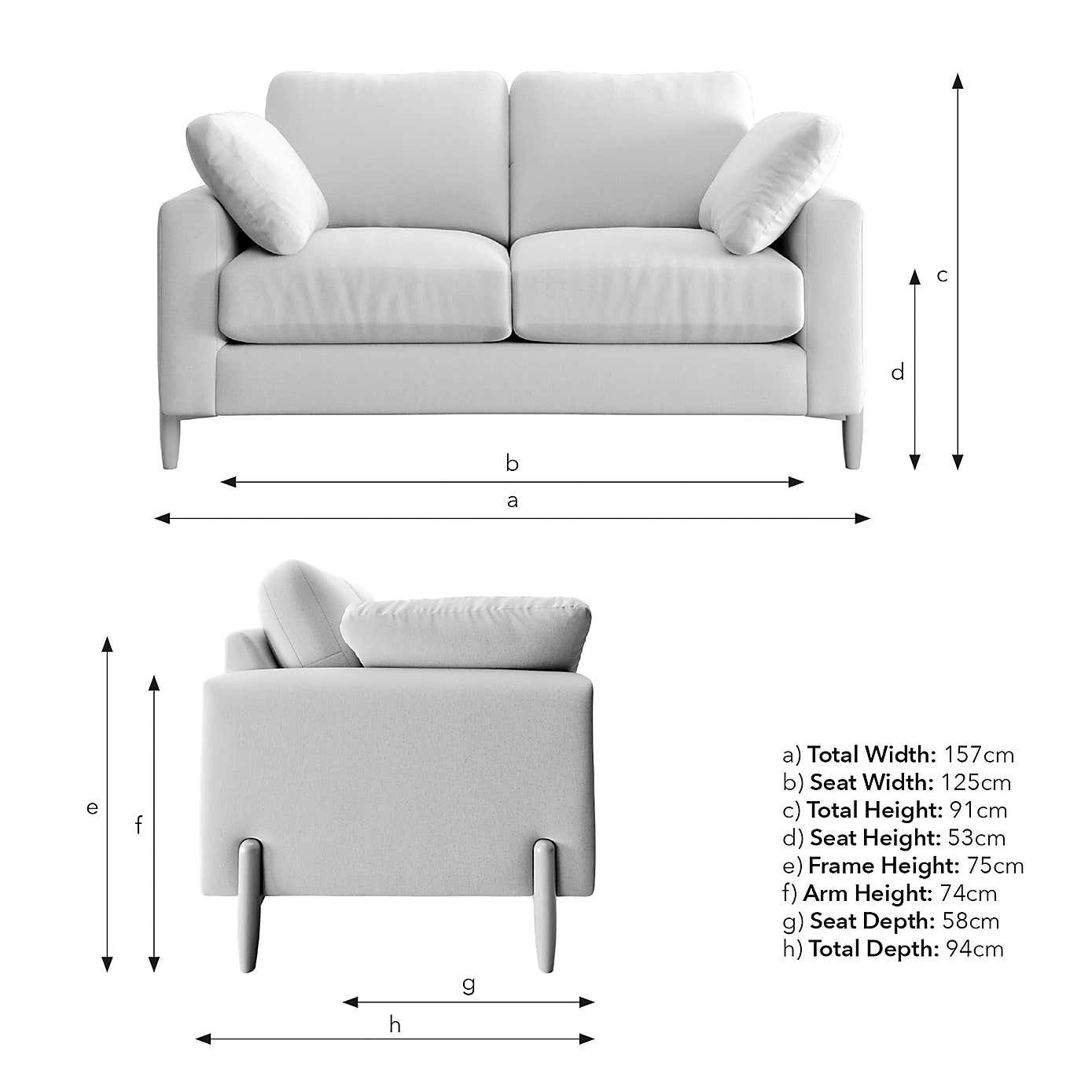 Apollo Soft Texture 2 Seater Sofa