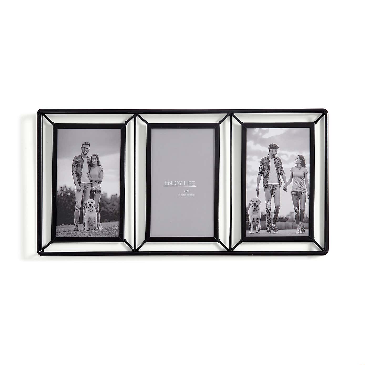 London Black Panel Multi Photo Frame