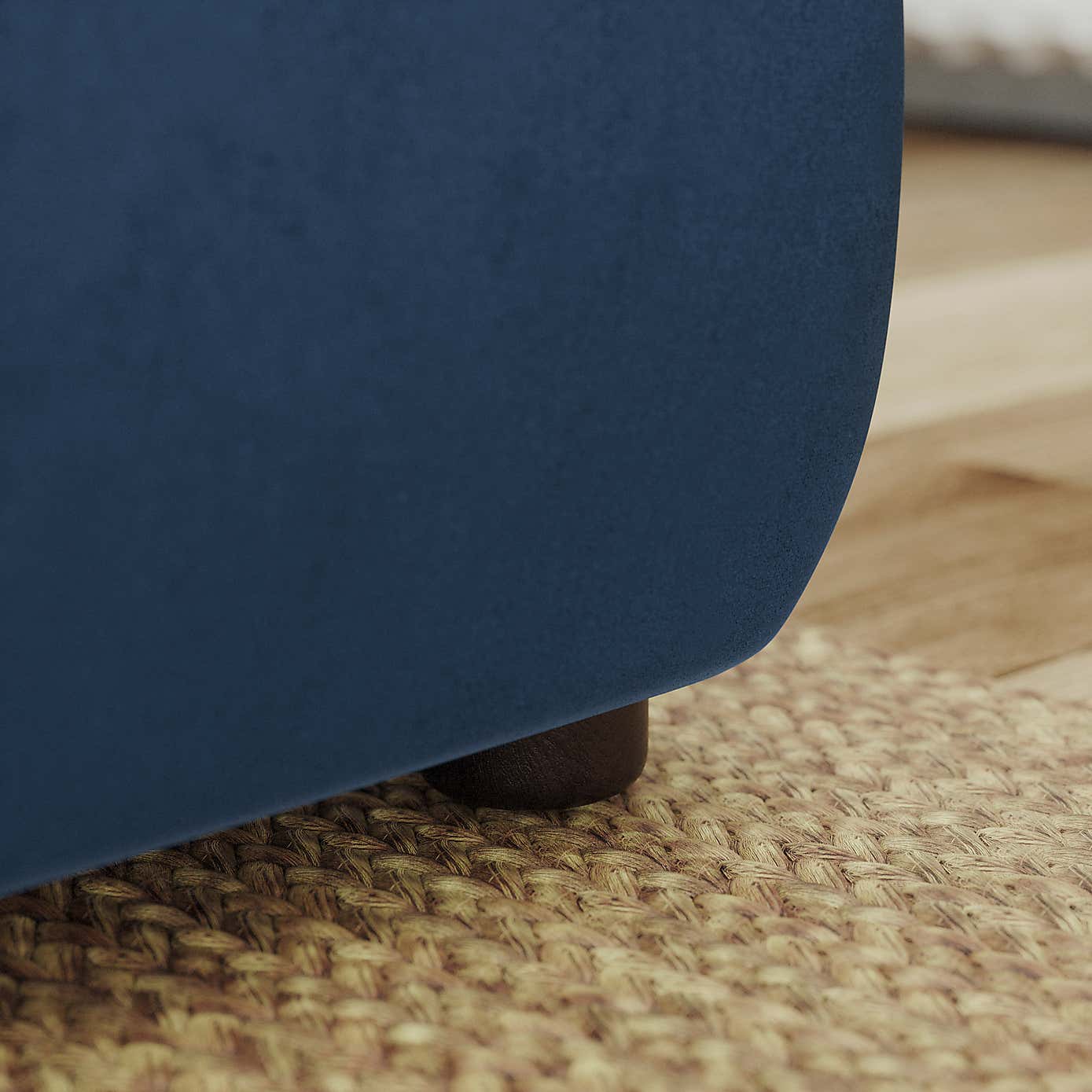 Blake Curved Arm Opulent Velvet Corner Chaise Sofa