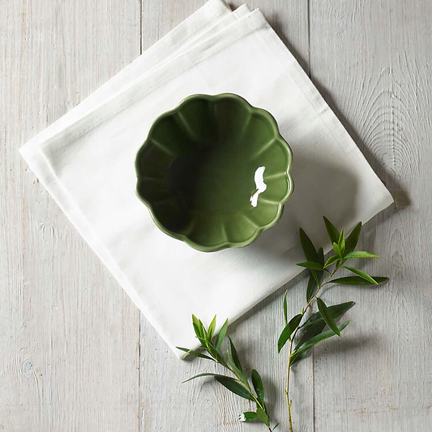 Set of 2 MM Living Scallop Small Dip Bowls