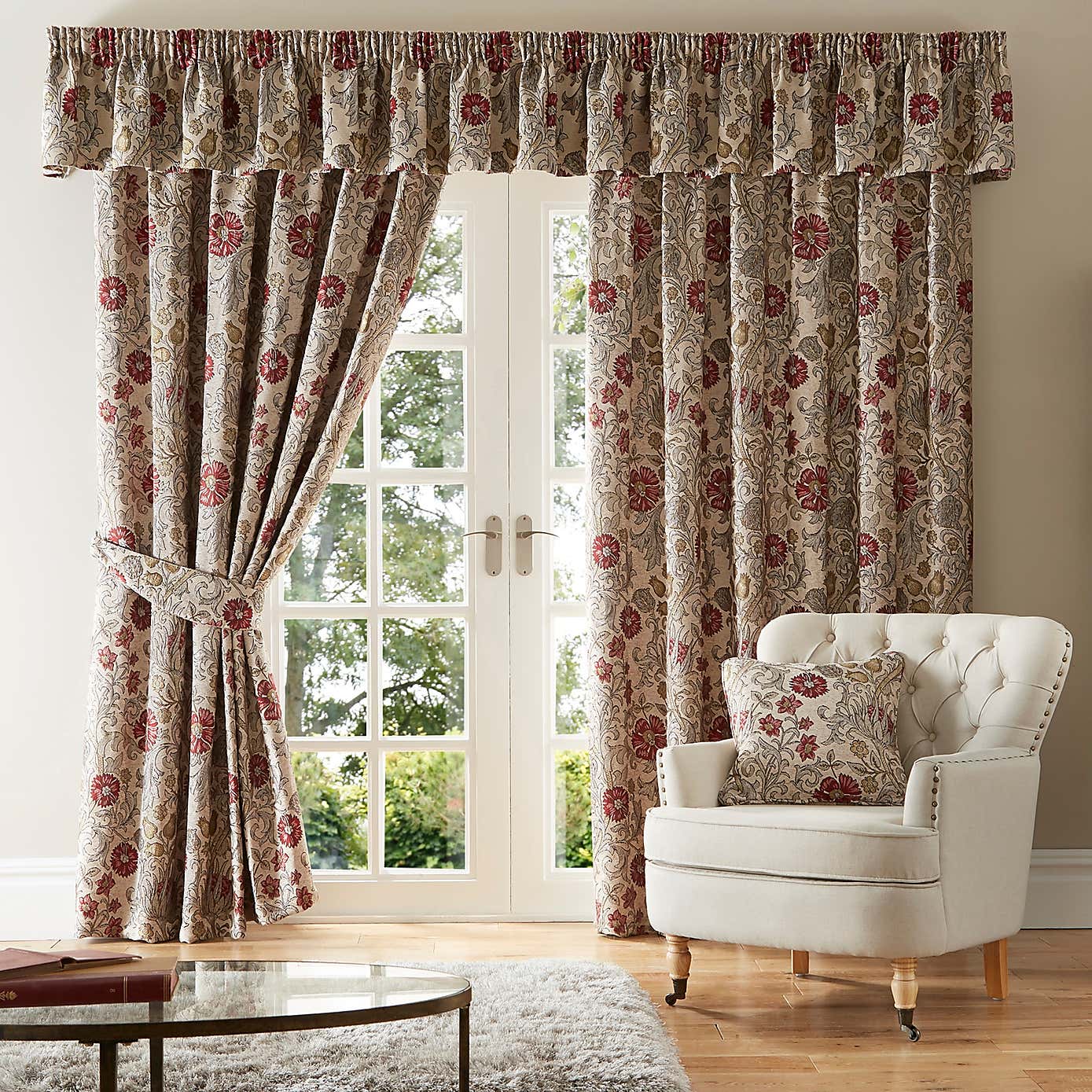 Betsy Chenille Jacquard Eyelet Curtains