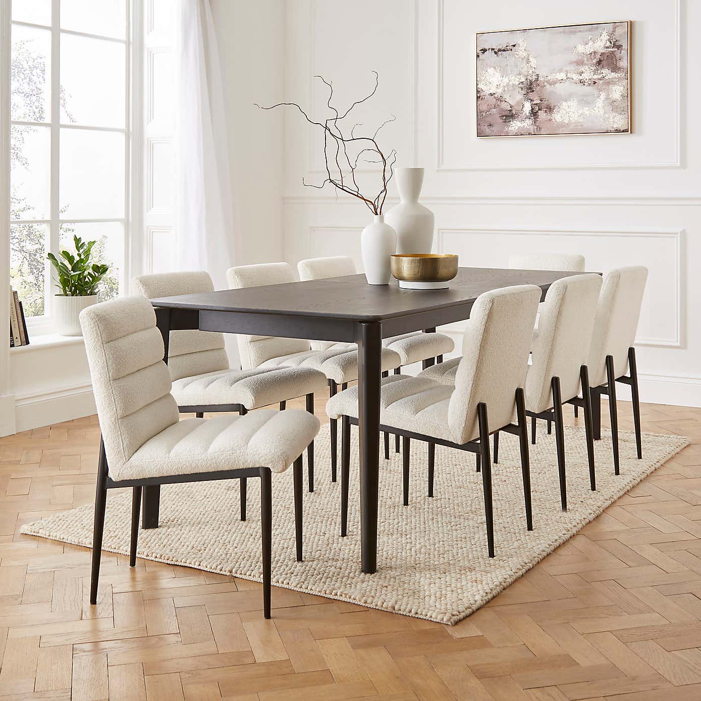 Maddison Dining Chair, Boucle