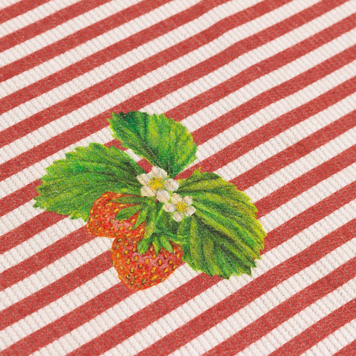Wylder Strawberry Stripes Candy Cane Table Runner