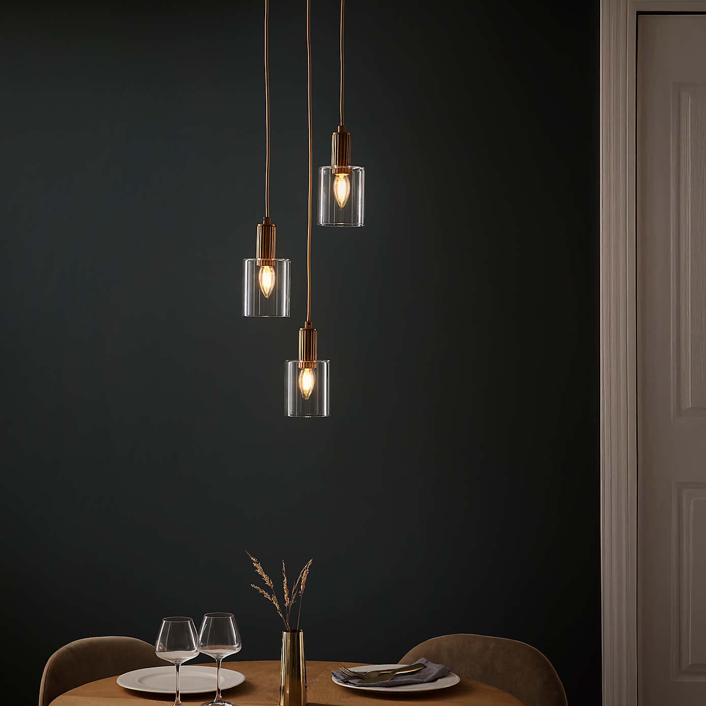 Fara Industrial 3 Light Adjustable Cluster Ceiling Light