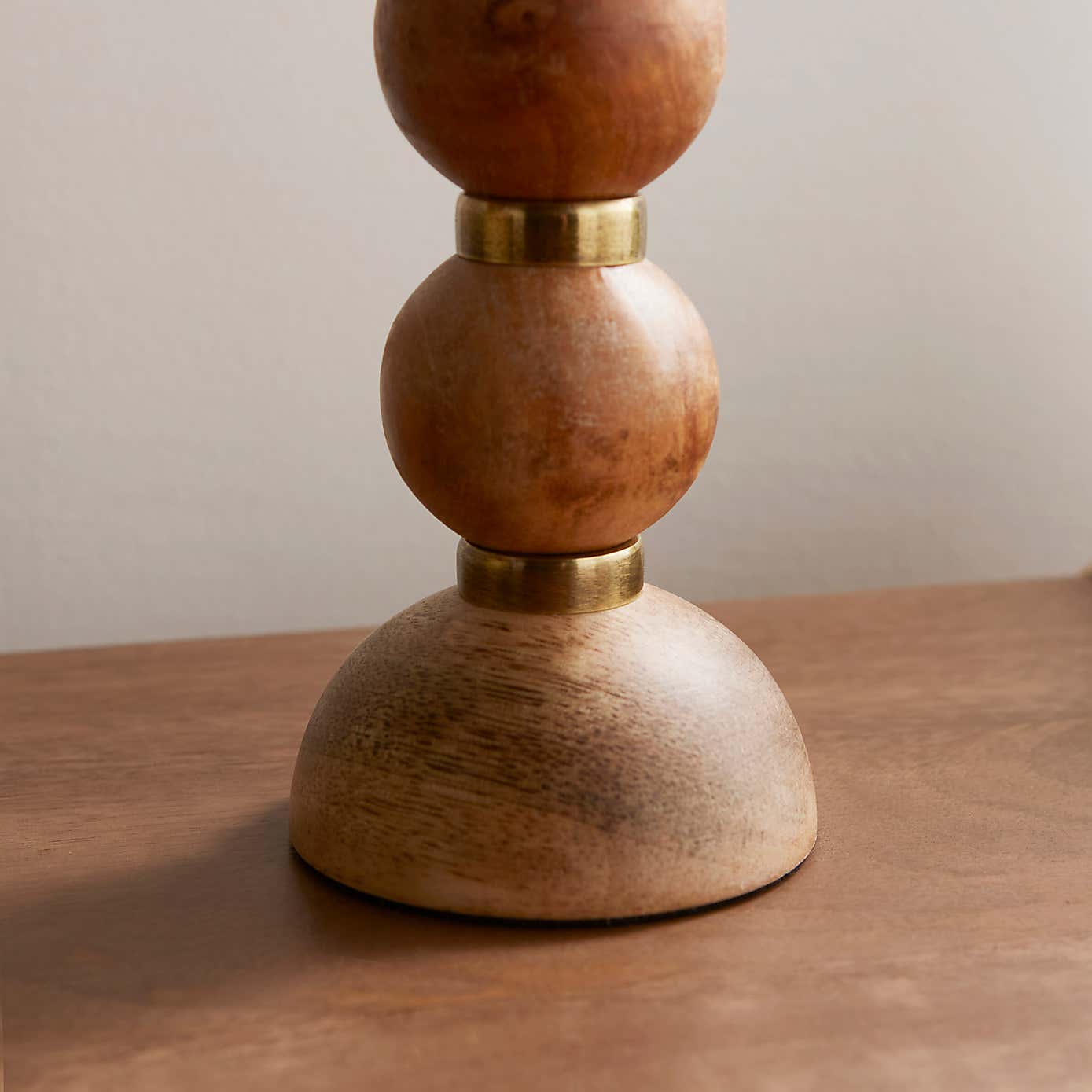 Wooden Candlestick Holder
