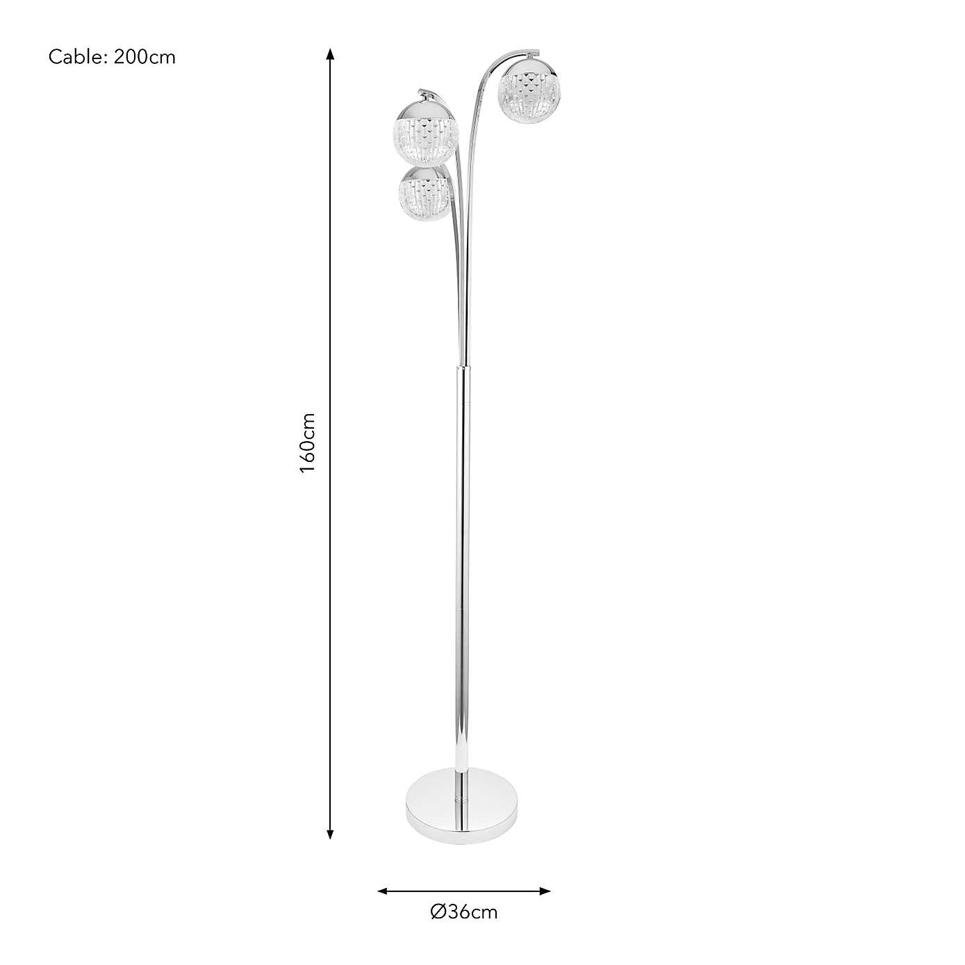 Valence 3 Light Floor Lamp