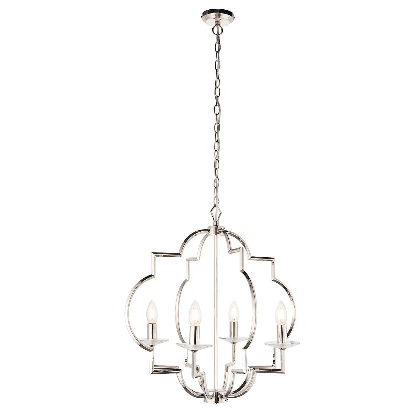 Vogue Garland 4 Light Ceiling Fitting Chrome