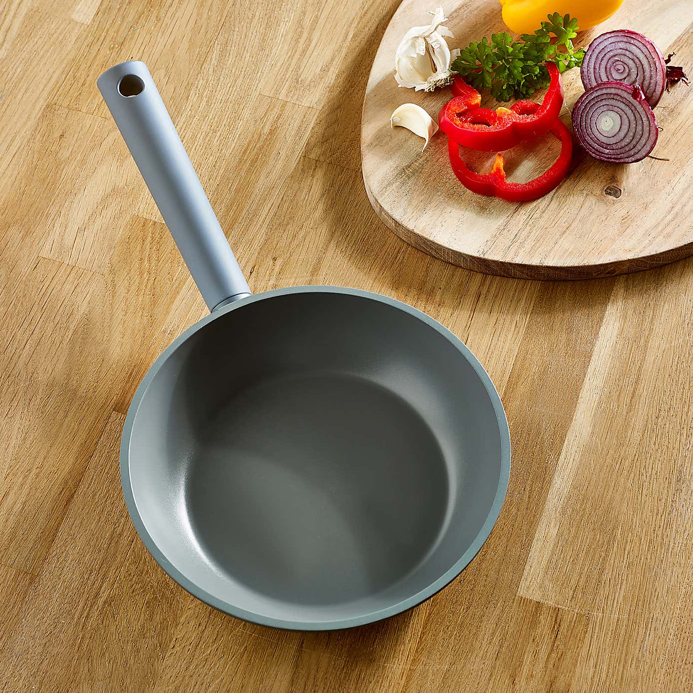 Cast Aluminium Frying Pan 20cm Grey