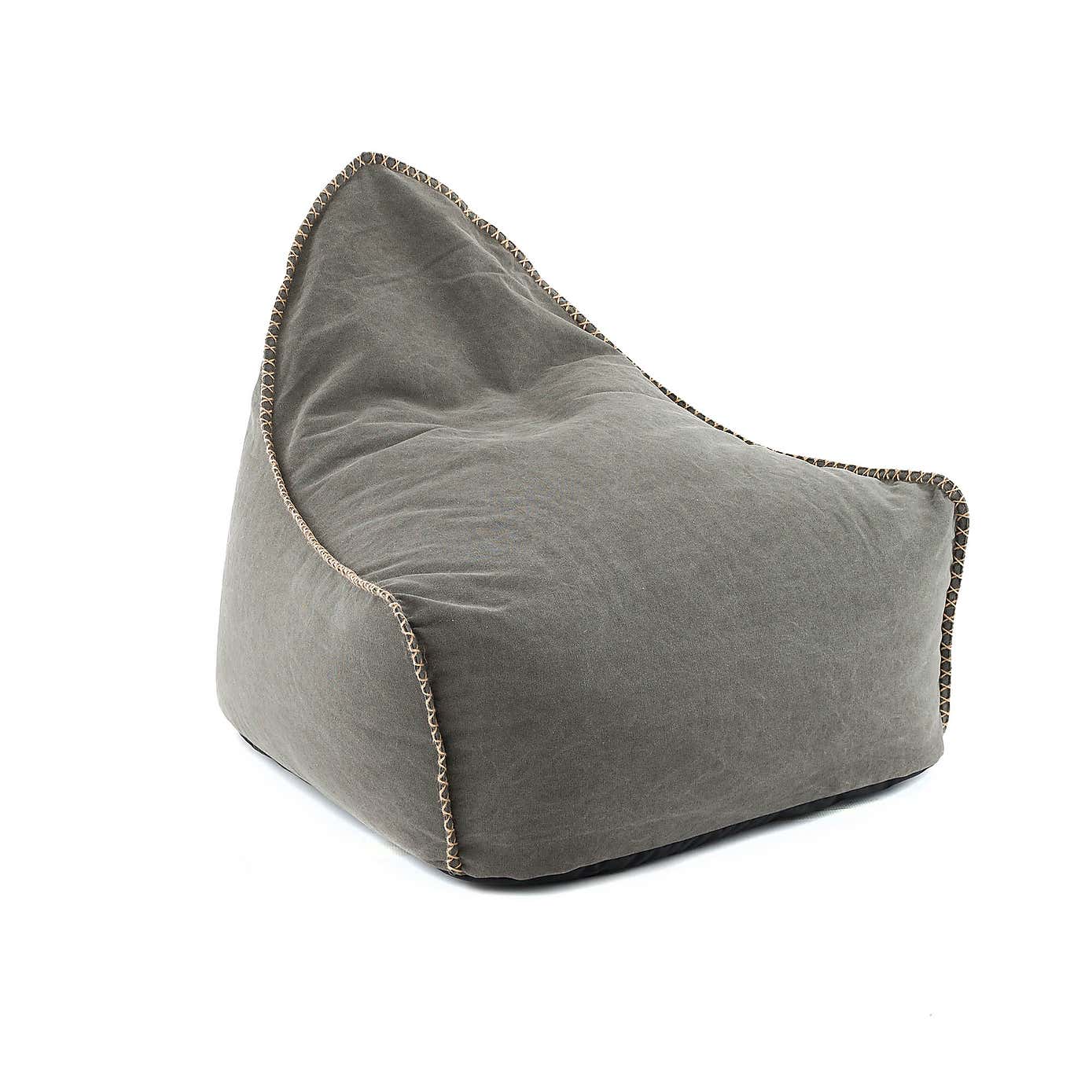 Charcoal Canvas Bean Chair