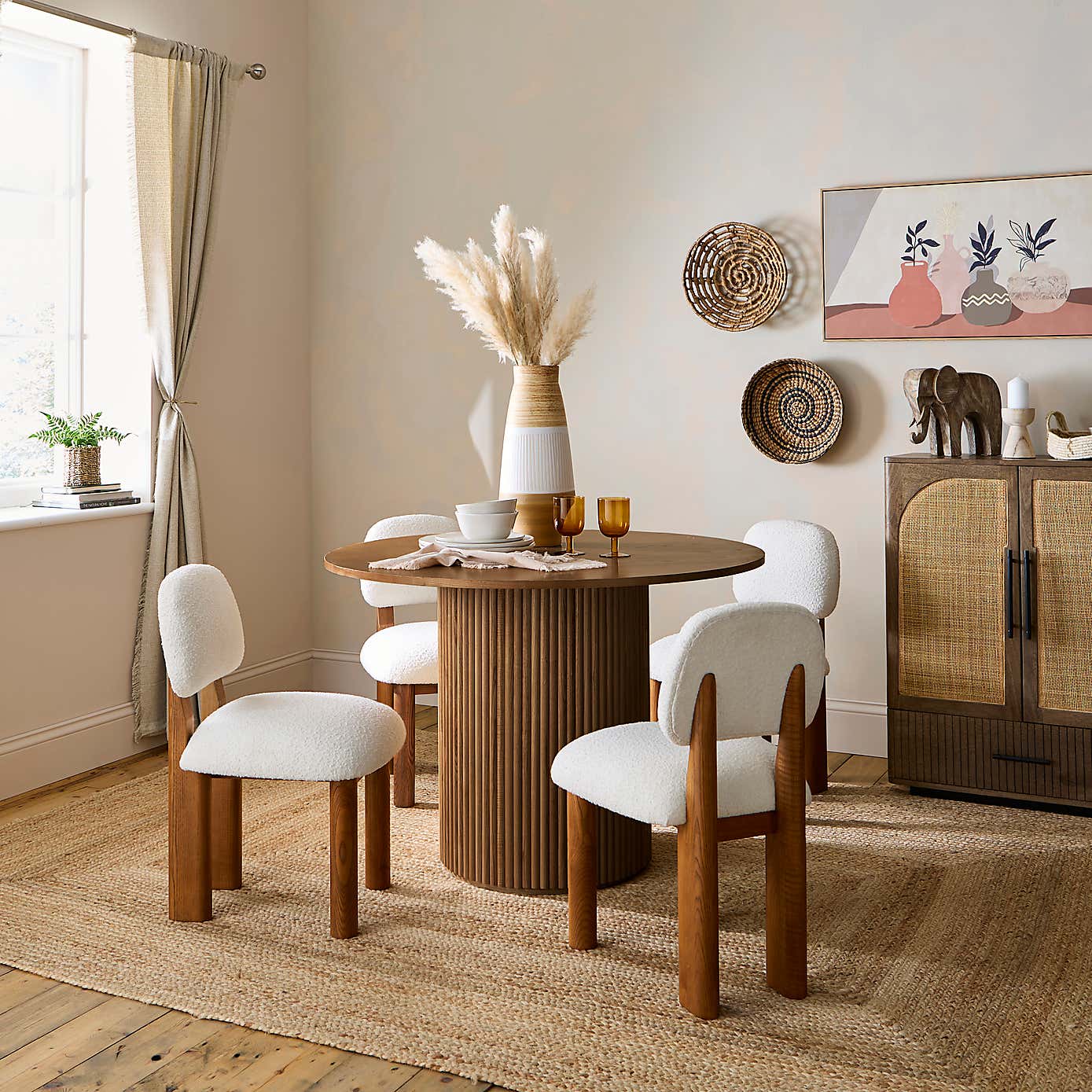 Adelita Boucle Dining Chair