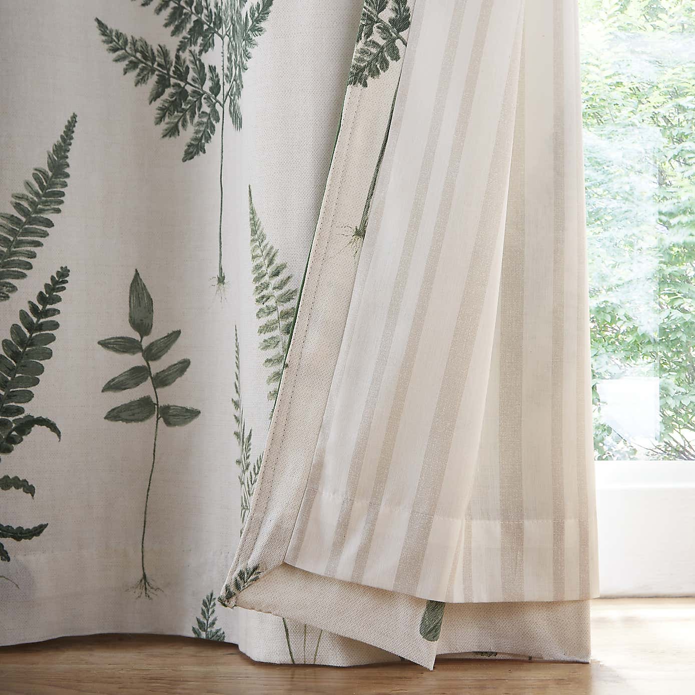 Fern Pencil Pleat Curtains