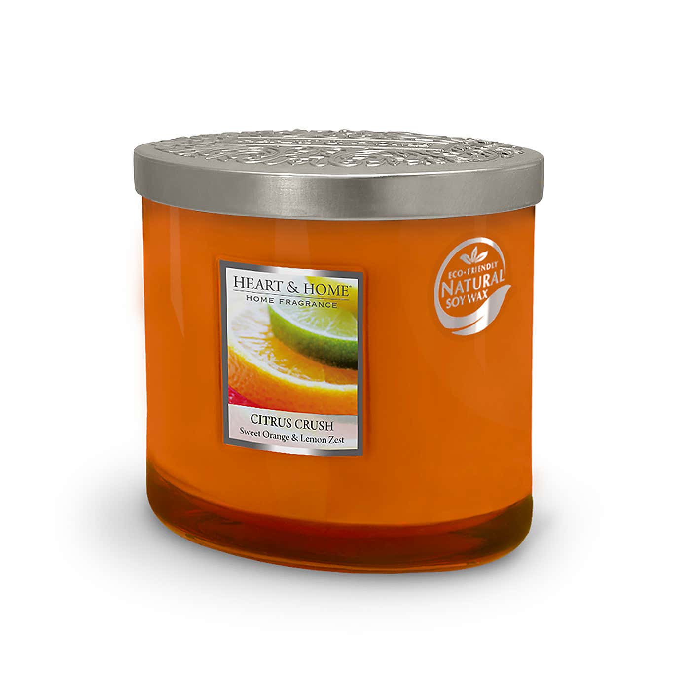 Heart and Home Ellipse Citrus Crush Multi Wick Candle