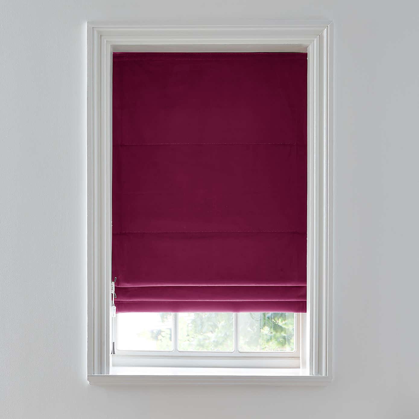 Recycled Velour Roman Blind