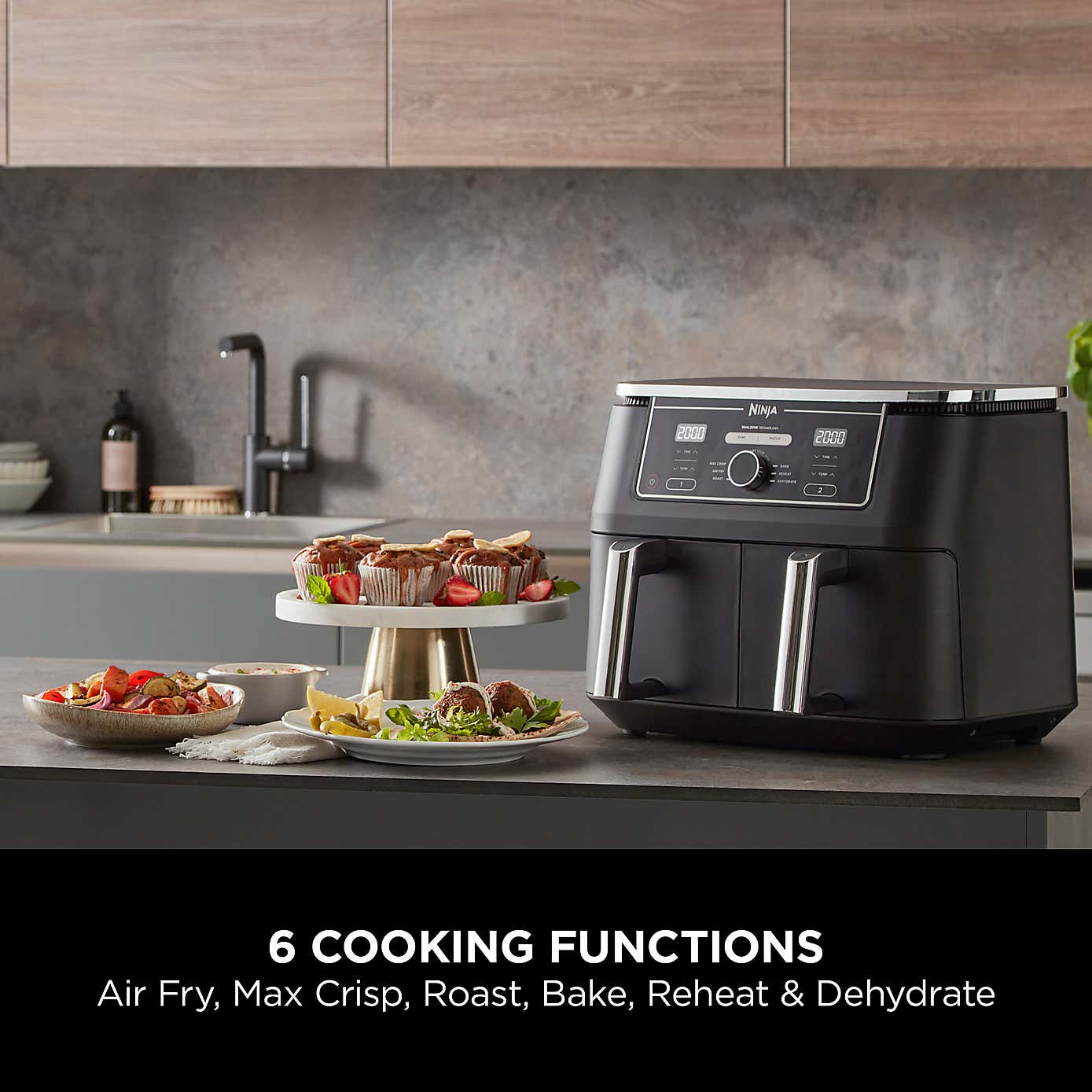 Ninja Foodi MAX Dual Zone 9.5 Litre Air Fryer