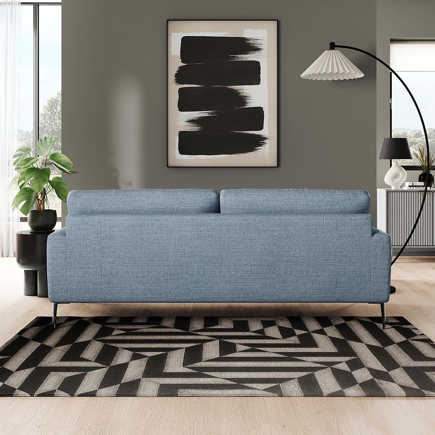 Lawson Chunky Tonal Weave 4 Seater Sofa