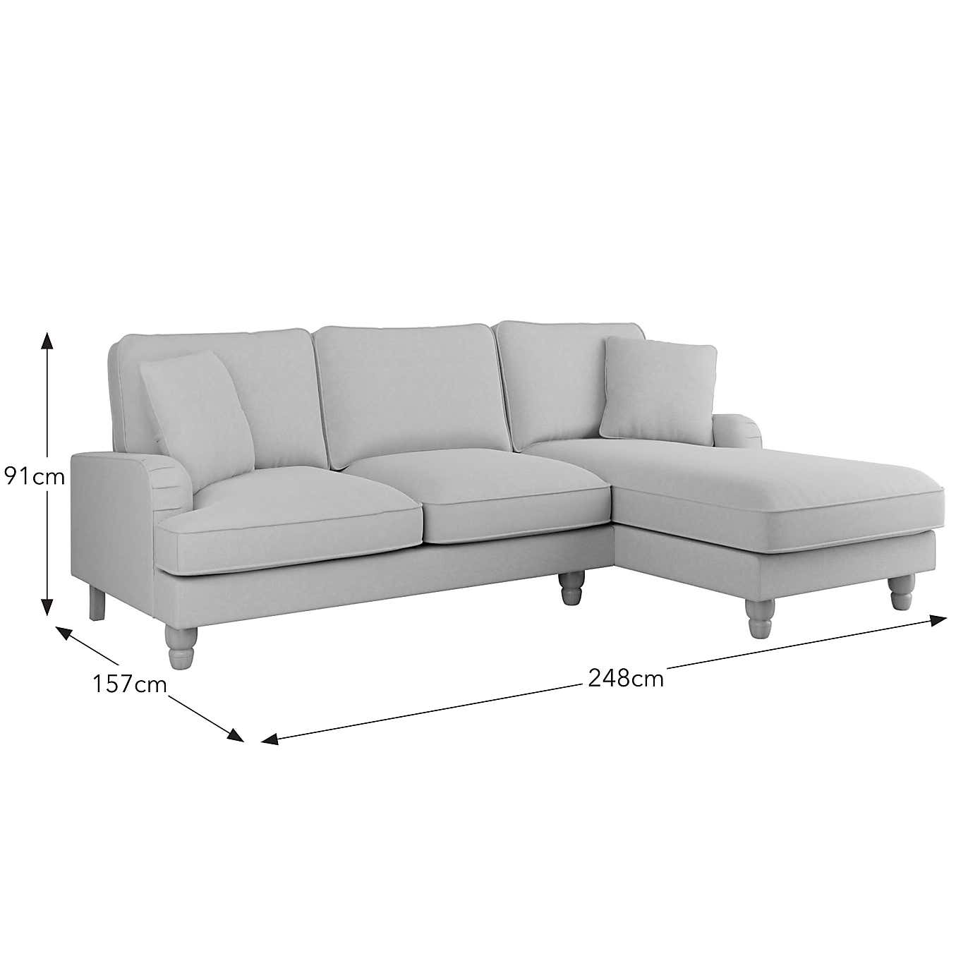 Beatrice Matte Velvet 4 Seater Corner Chaise Double Sofa Bed