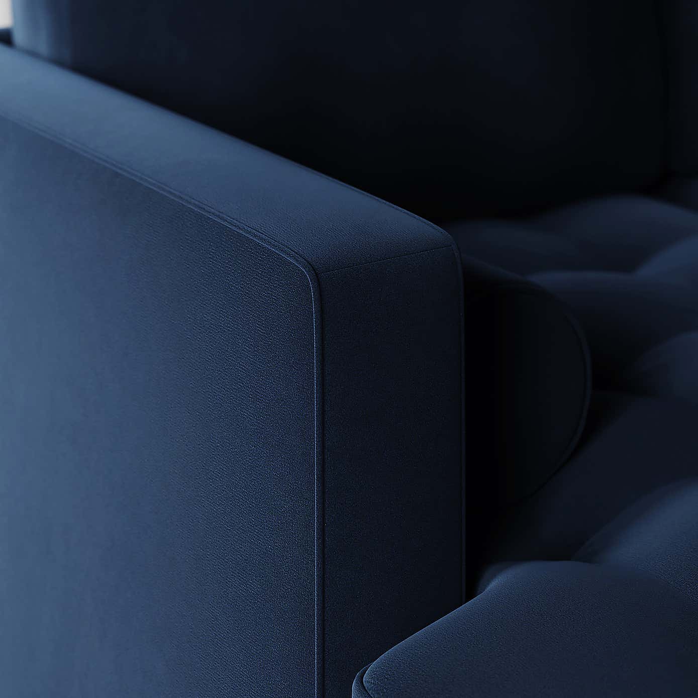 Zoe 4 Seater Corner Double Sofa Bed, Velvet