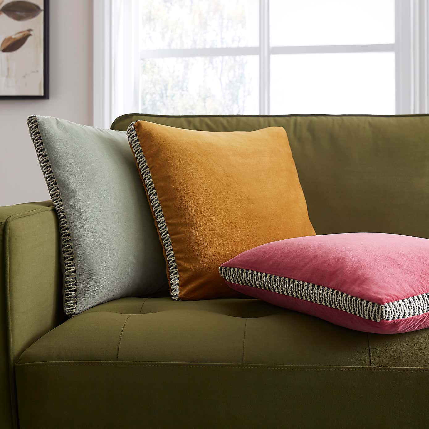 Square Taped Cushions