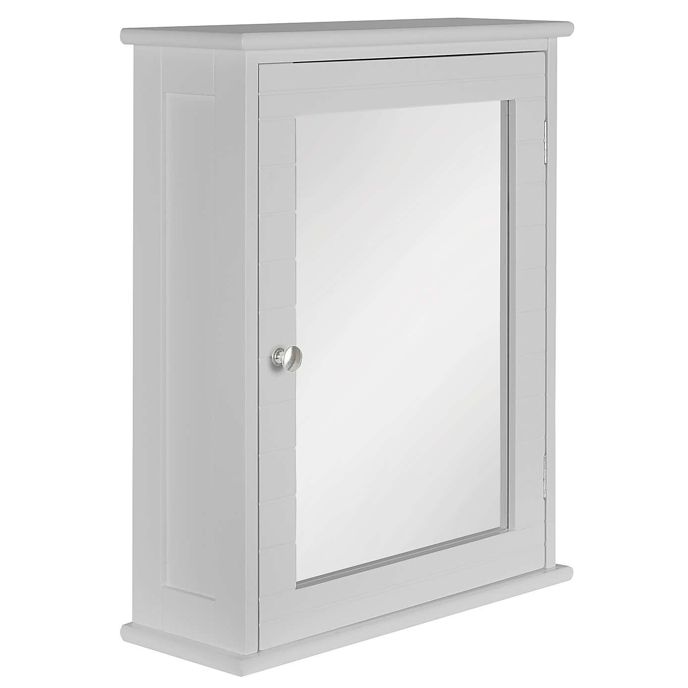 Nautical Mirror Cabinet with Nickel Handle