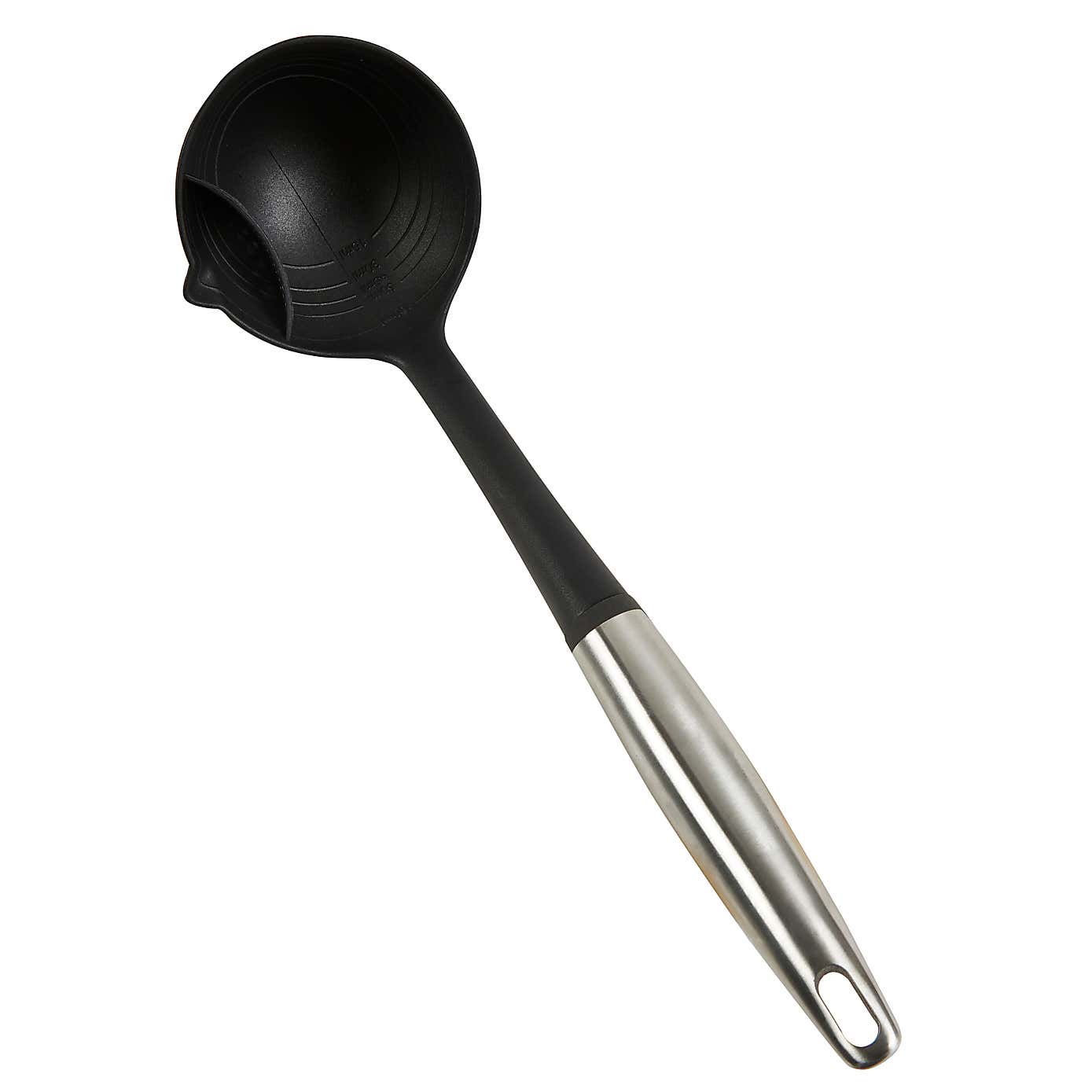 Professional Ladle with Measurements Pouring Lip