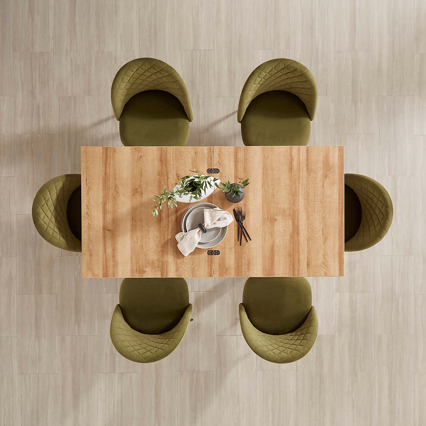 Fulton Oak Effect Flip Top Dining Table