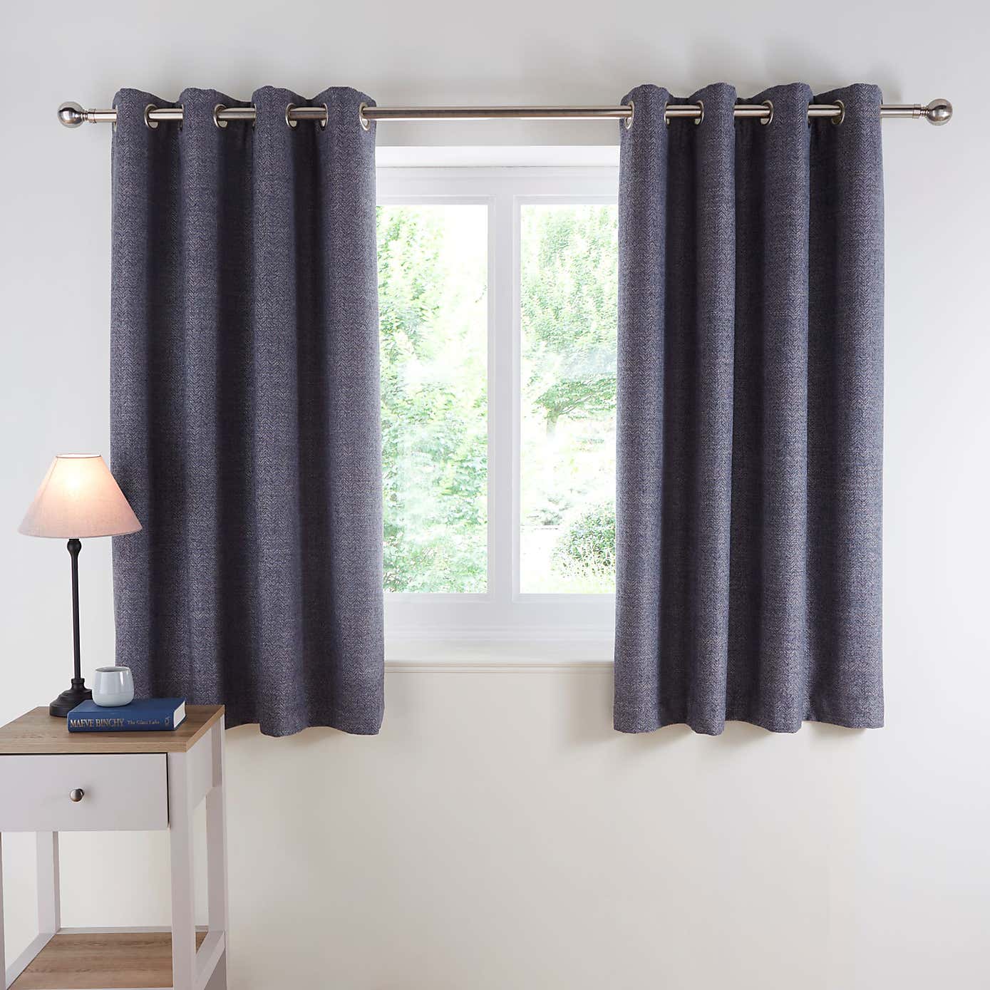 Churchgate Swithland Herringbone Eyelet Curtains