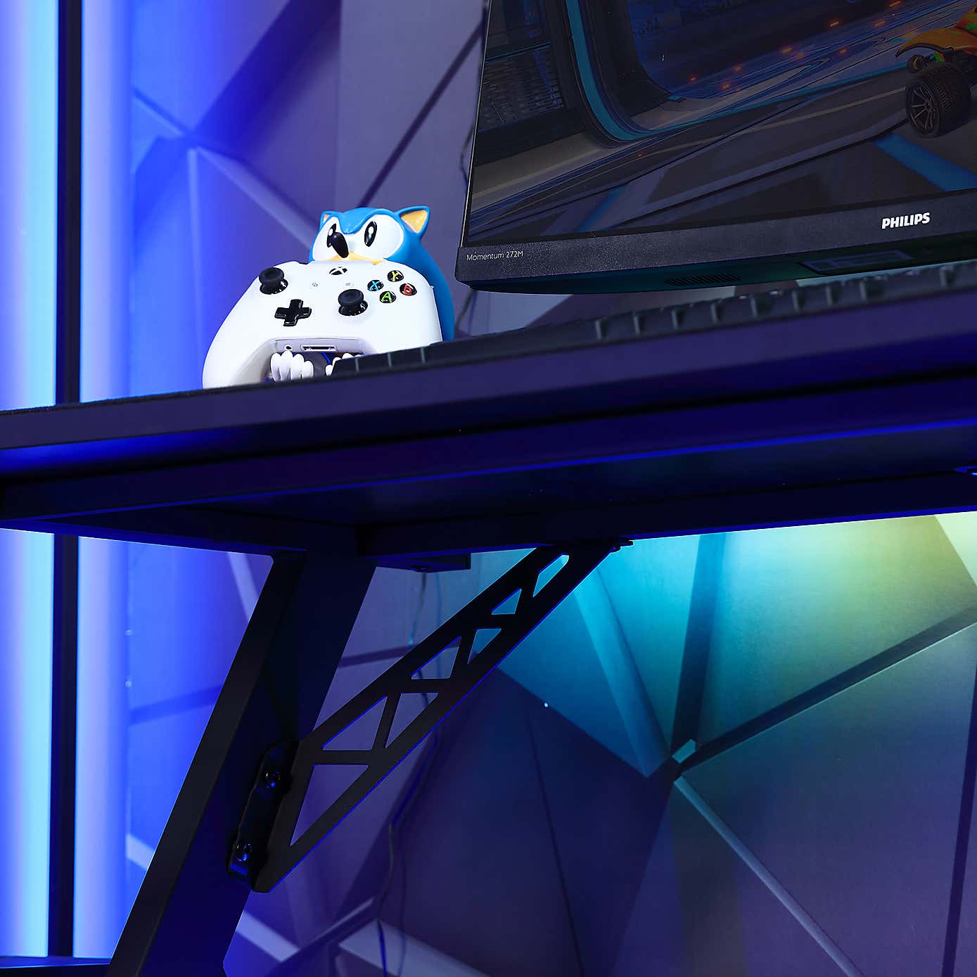 X Rocker Lumio RGB Gaming Desk with App Controlled Lights