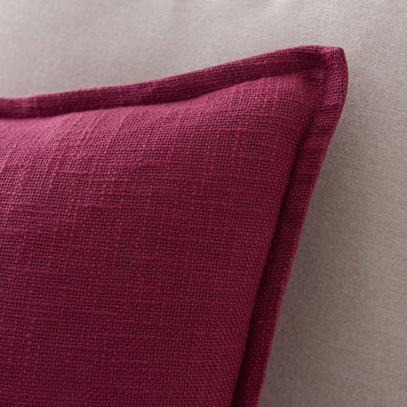 Westcott Cotton Velvet Slub Square Cushion