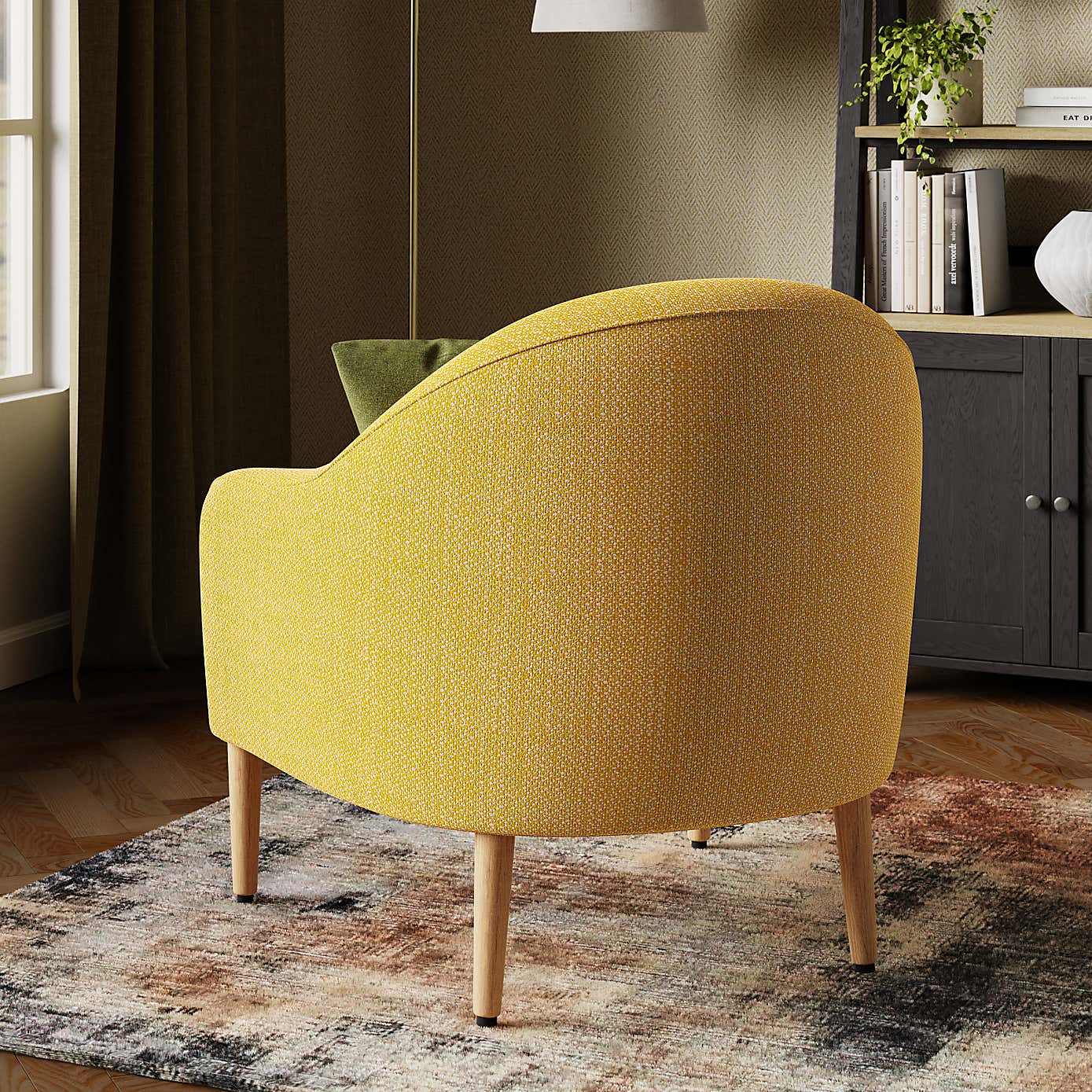 Kaspar Wooly Textured Tub Chair
