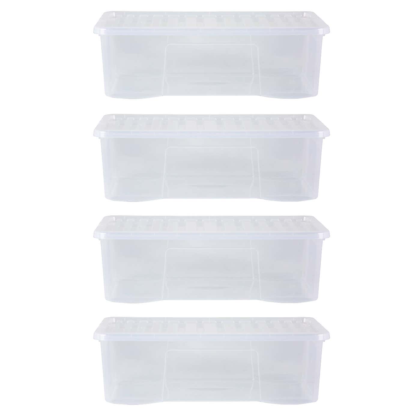 Wham Crystal Set of 4 Storage Boxes & Lids