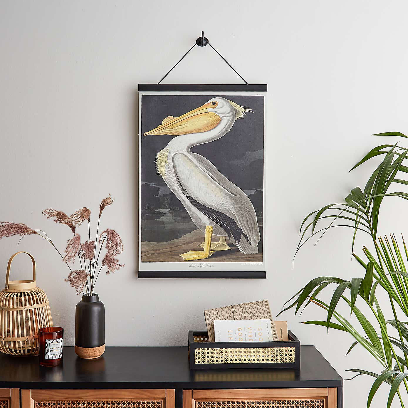 Pelican Hanging Canvas 63cm x 43cm