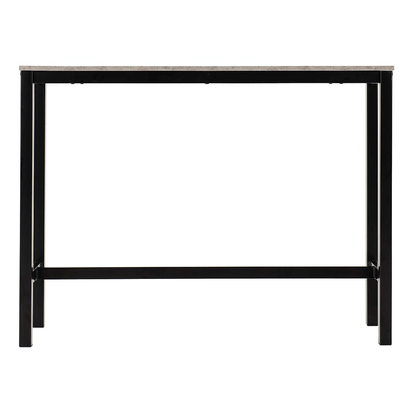 Athens Concrete Effect Breakfast Bar Set