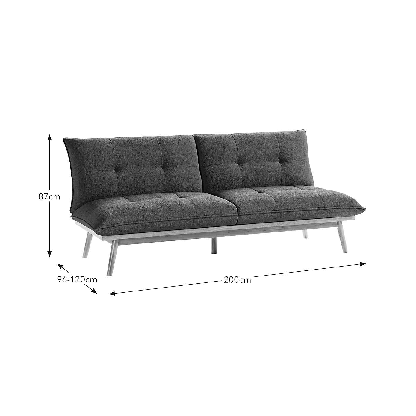 Delaney Chenille Clic Clac Sofa Bed