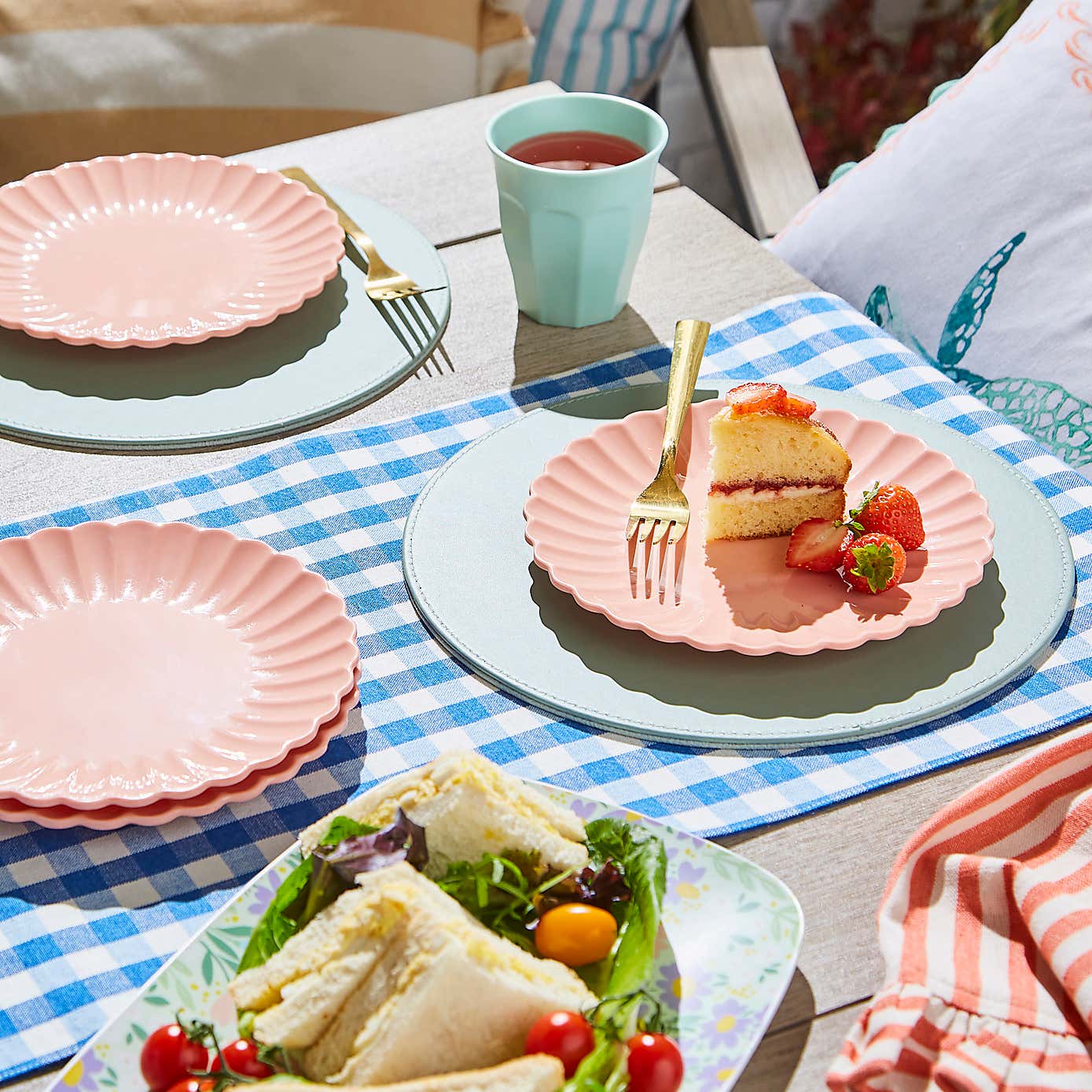 Apricot Scallop Picnic Side Plate