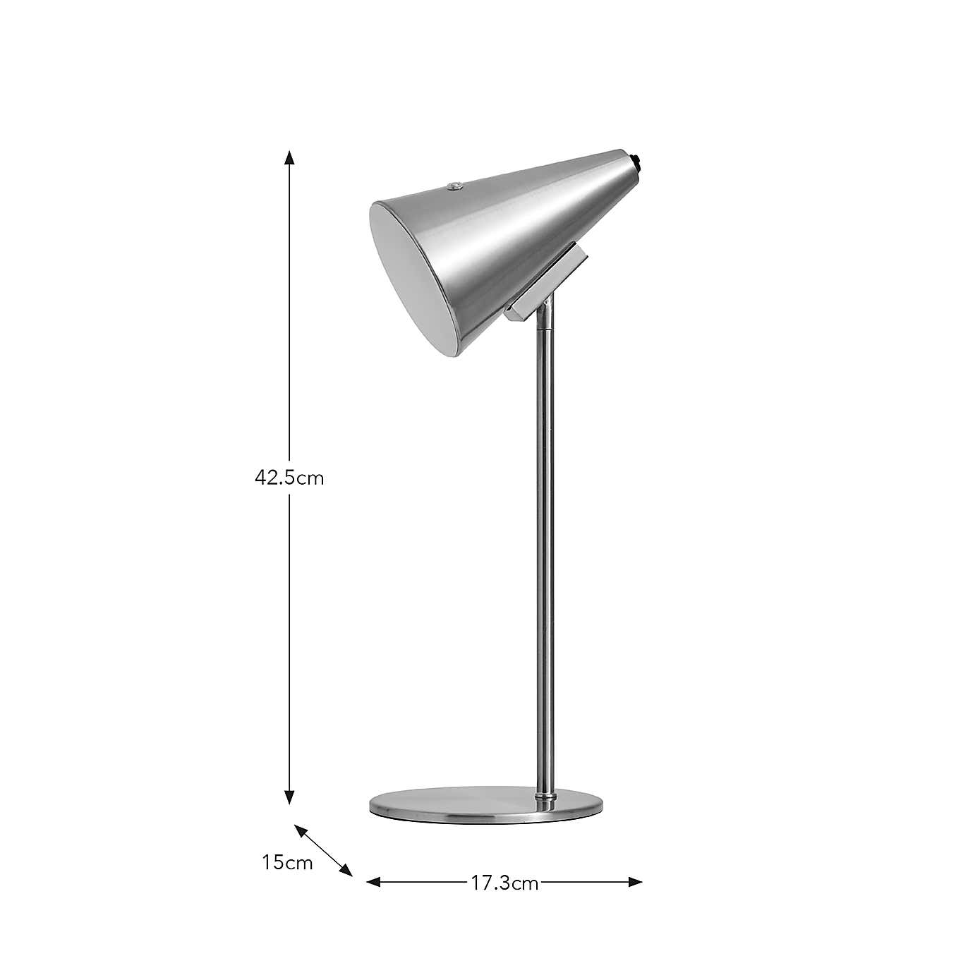 Conical Rechargeable Touch Dimmable Table Lamp