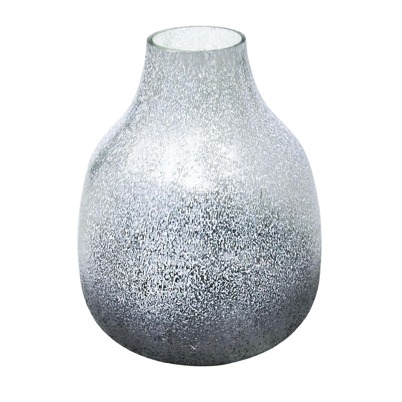 Verre Round Frosted Glass Vase