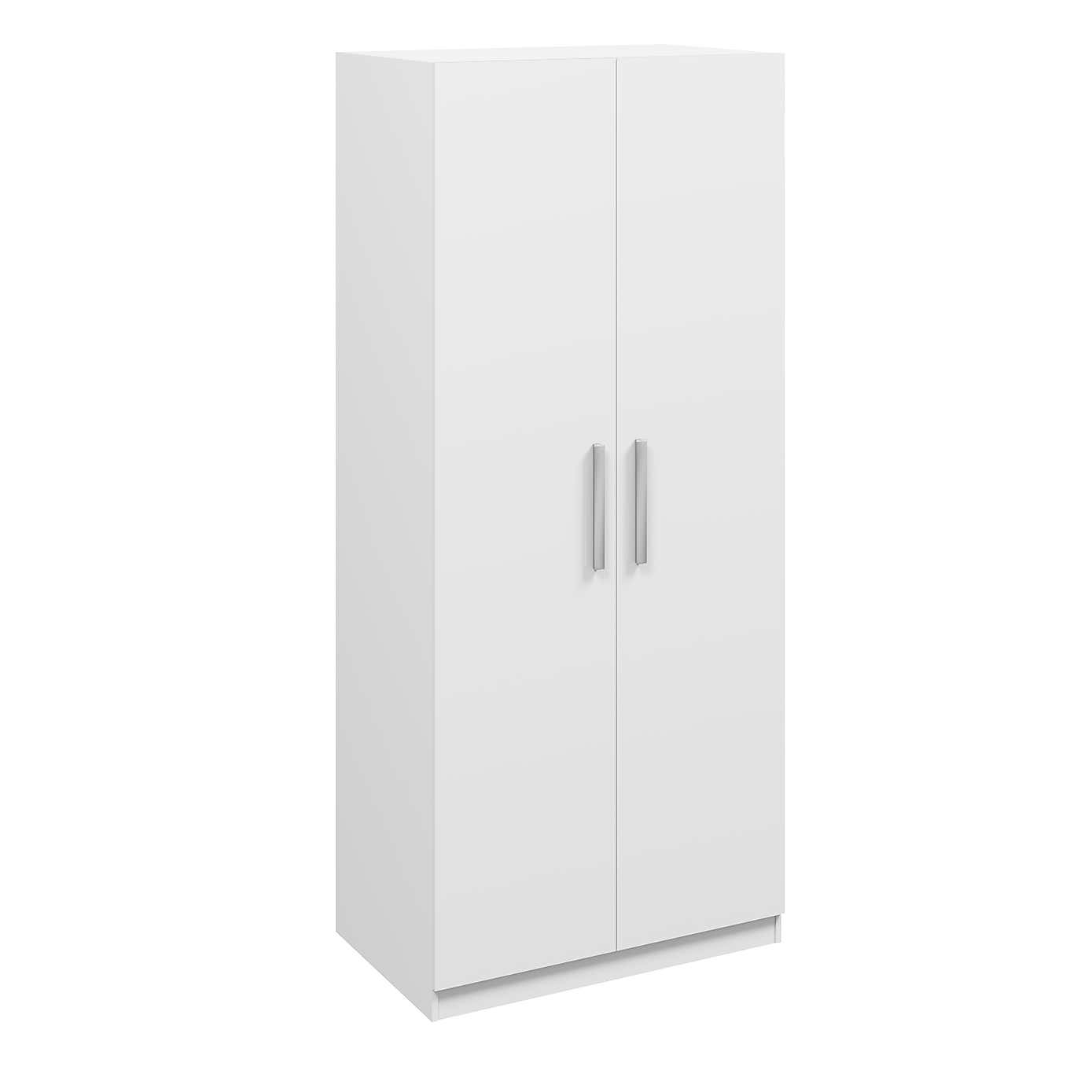 Sudbury Double Wardrobe, White and Grey