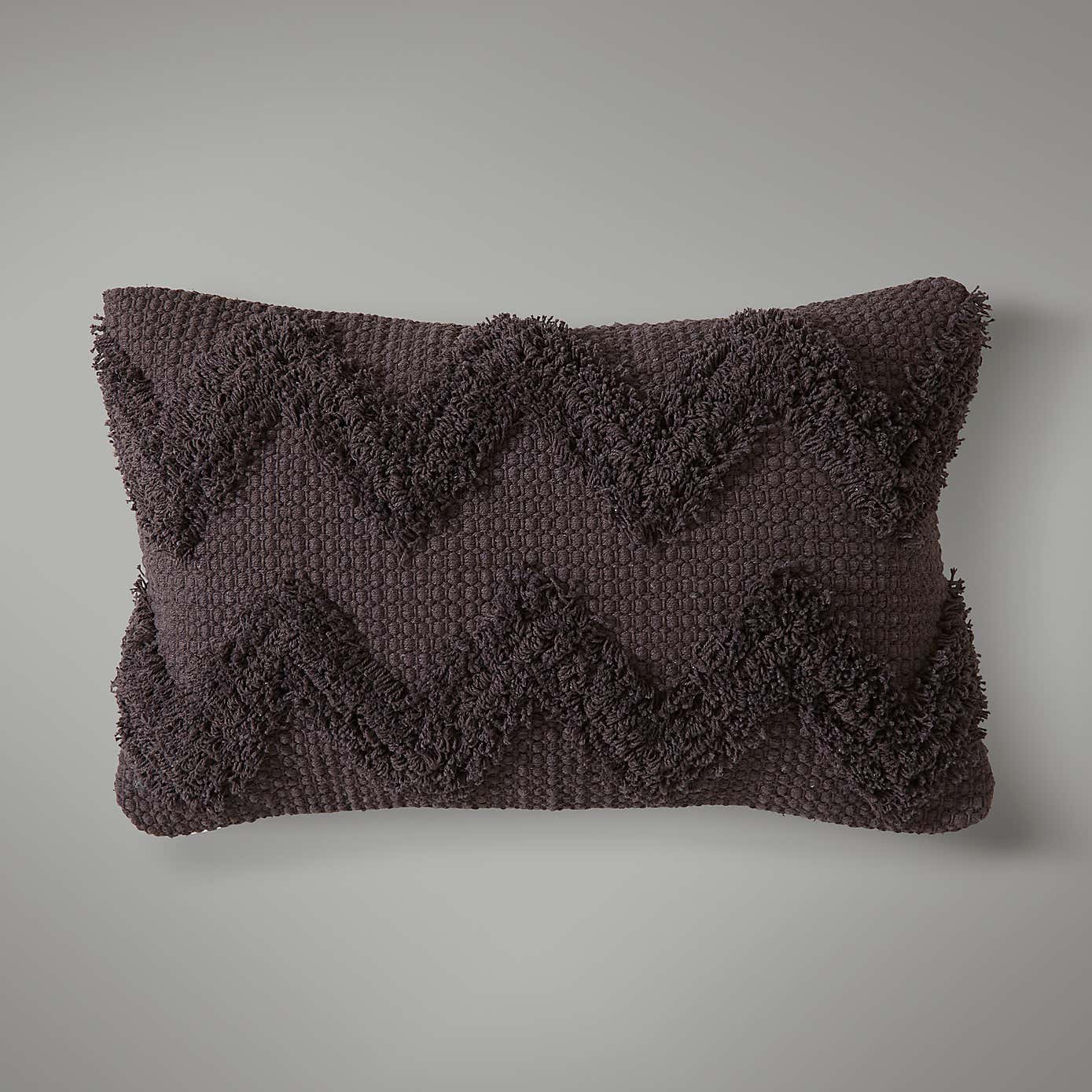 Zig Zag Tufted Cotton Cushion