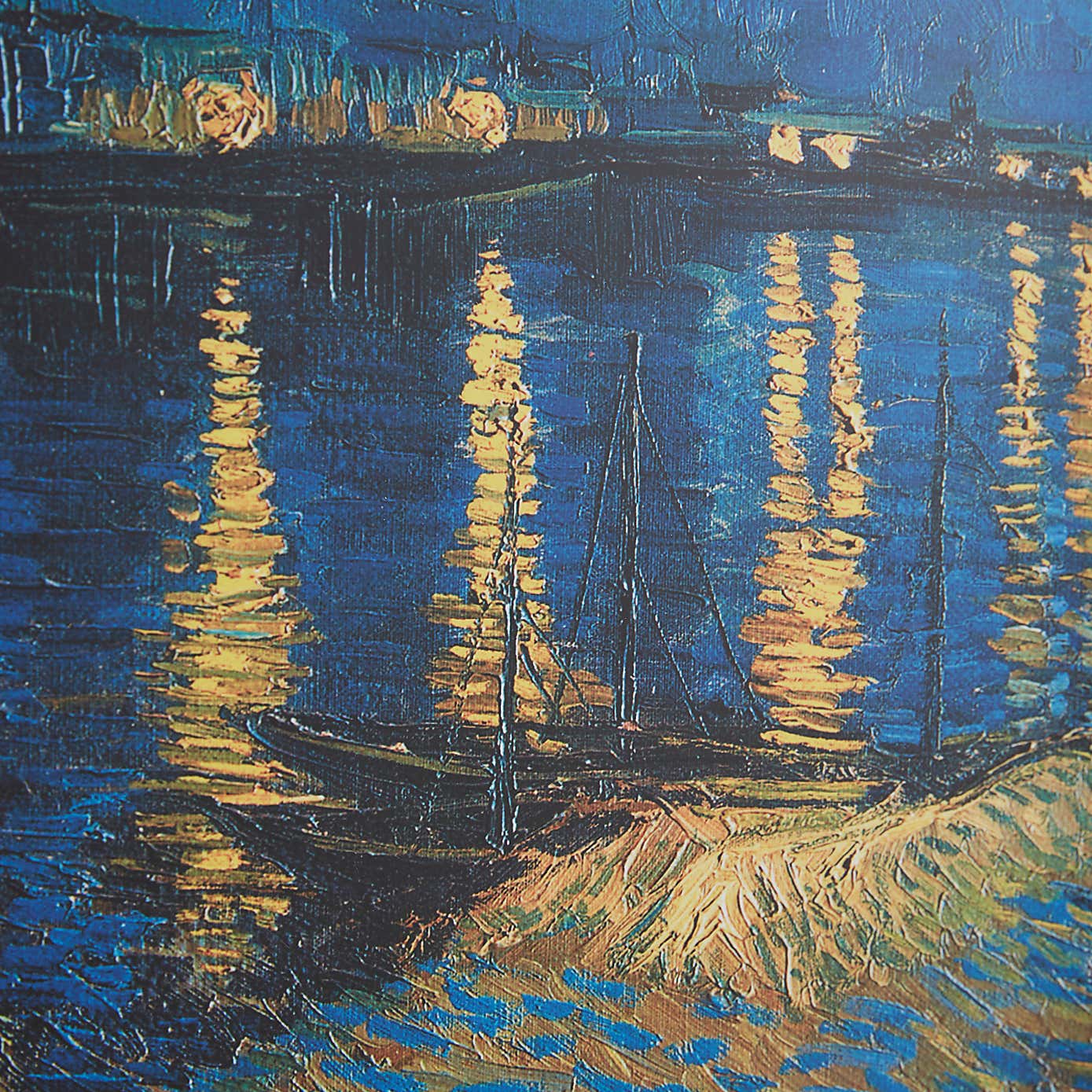 Night at the Rhone by Van Gogh Framed Print