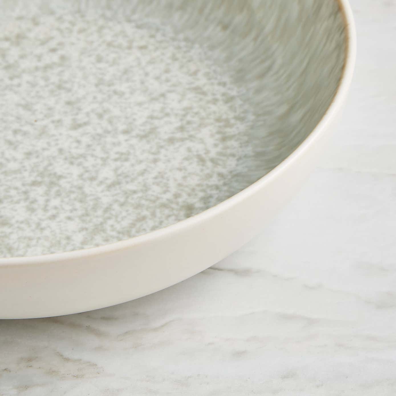 Reactive Grey Pasta Bowl