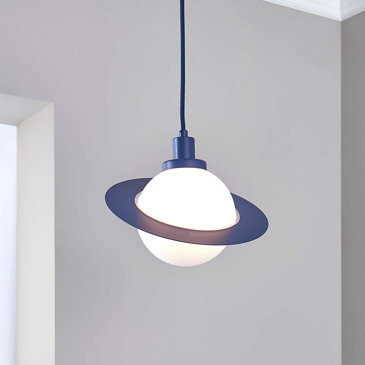 Saturn 1 Light Pendant Ceiling Fitting