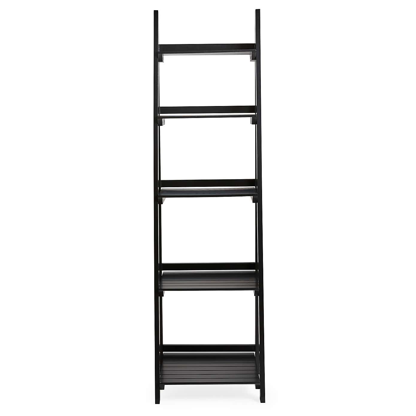 Nautical White Ladder Shelves