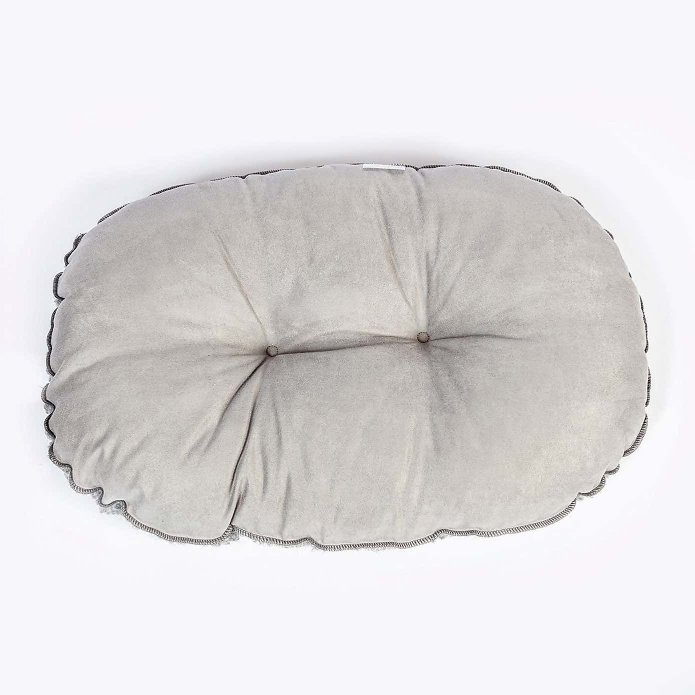 Danish Design Bobble Pewter Quilted Dog Bed