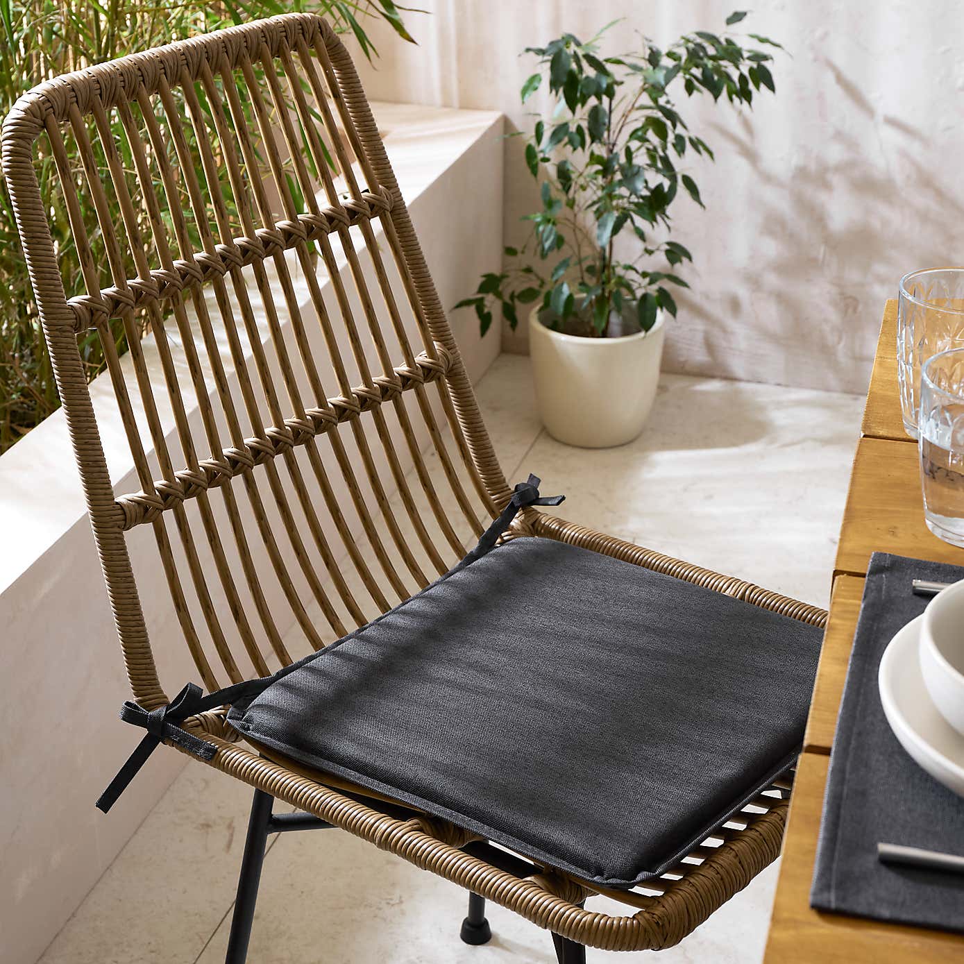 Set of 2 Water Resistant Seat Pads