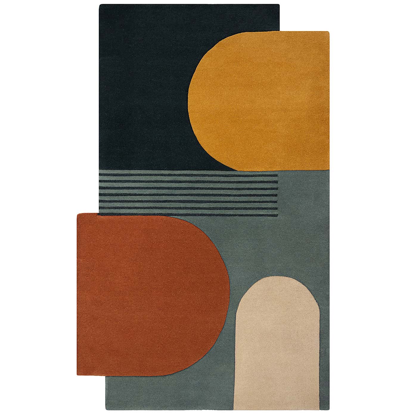 Lozenge Abstract Wool Rug