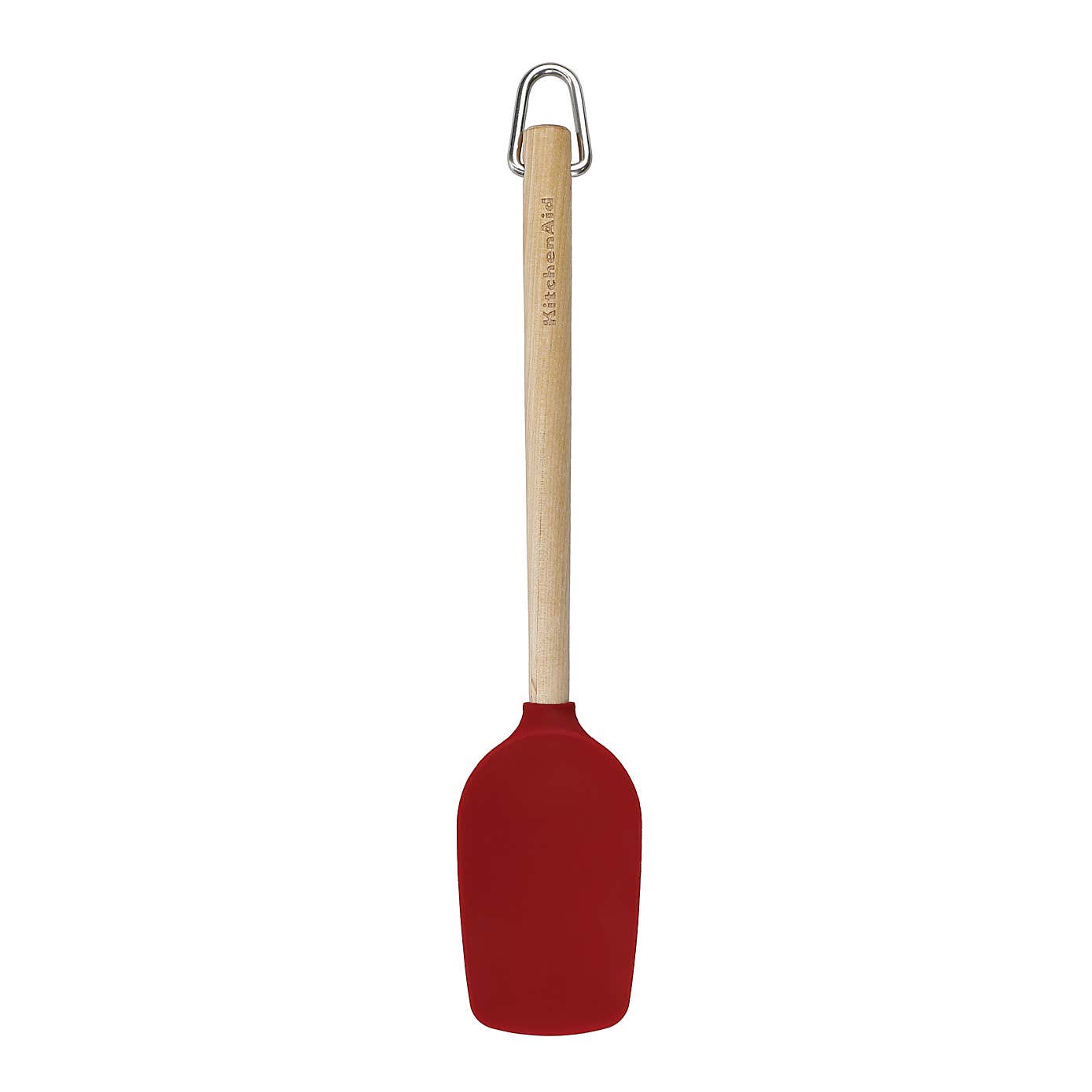 KitchenAid Birchwood & Red Silicone Spoon Spatula