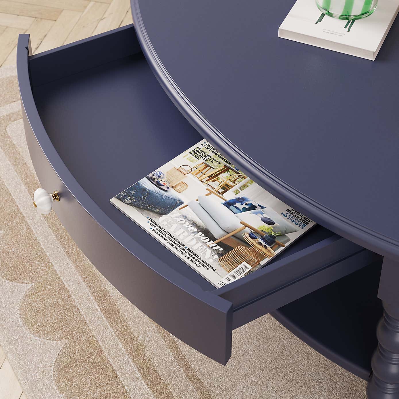 Pippin Coffee Table, Navy