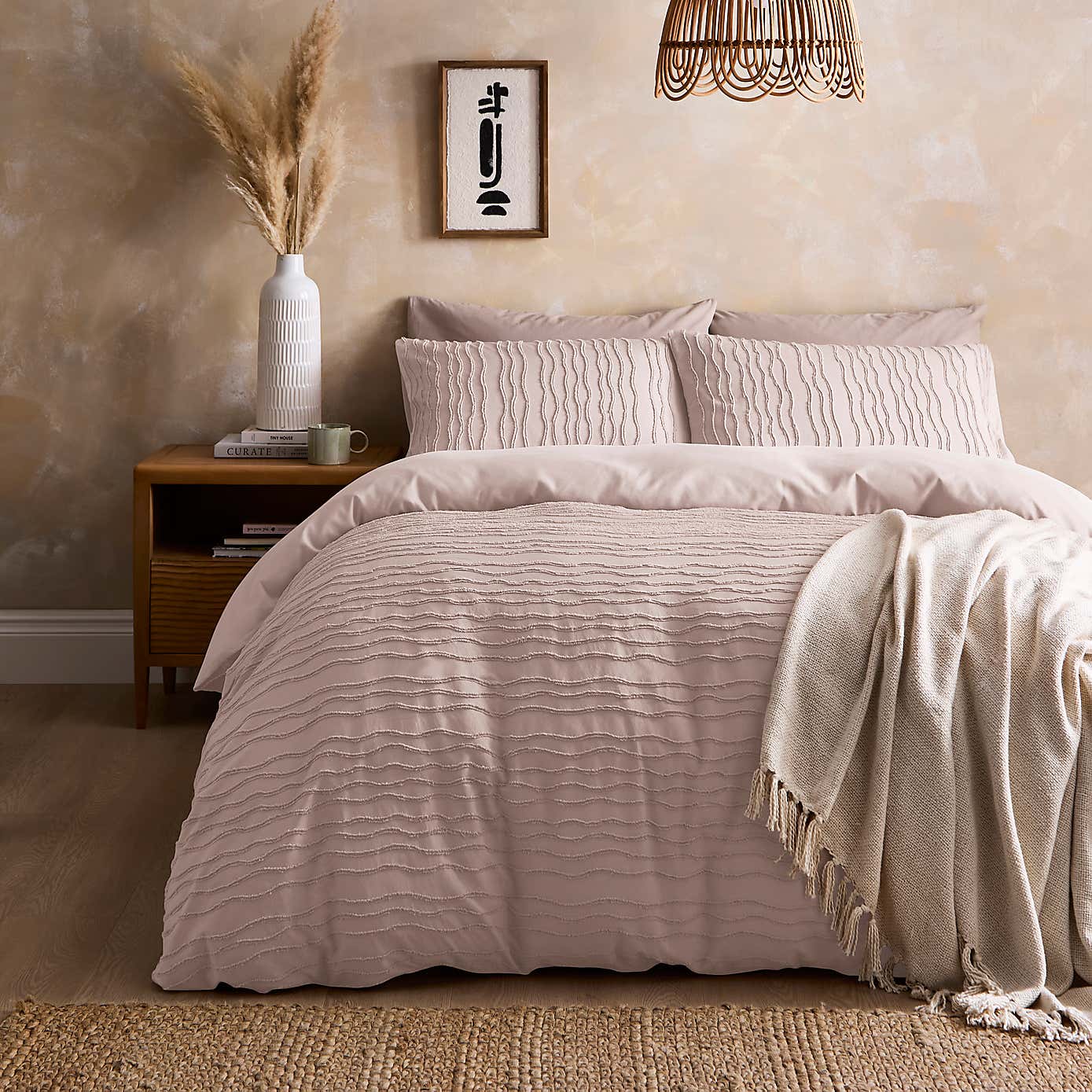 Alton Tufted Stripe Quilt Cover Set